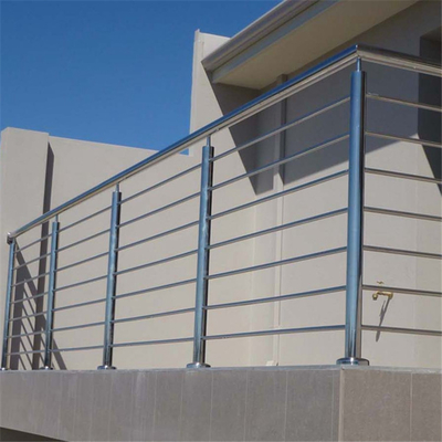 De Balustrade van het traproestvrije staal, Rod Bar Interior Stair Railings voor Balkon