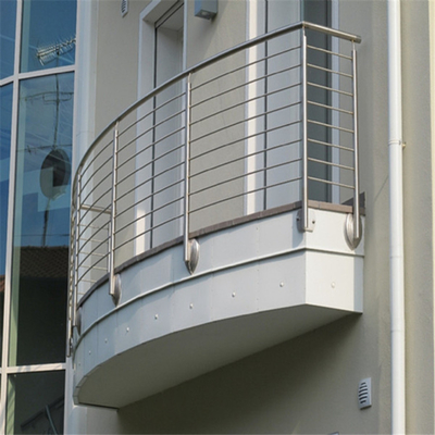 De Balustrade van het traproestvrije staal, Rod Bar Interior Stair Railings voor Balkon