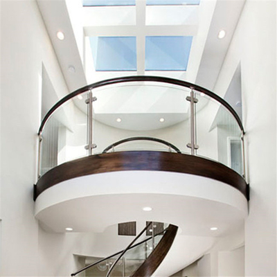 Traliewerk van de het Glasbalustrade van TESIA het Moderne voor de Trap van het het Dekterras van het Flatbalkon