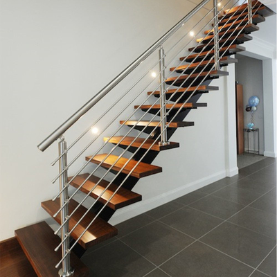 Rod Bar Steel Balcony Railings, Binnentredespoor voor het Terras van het Flatdek
