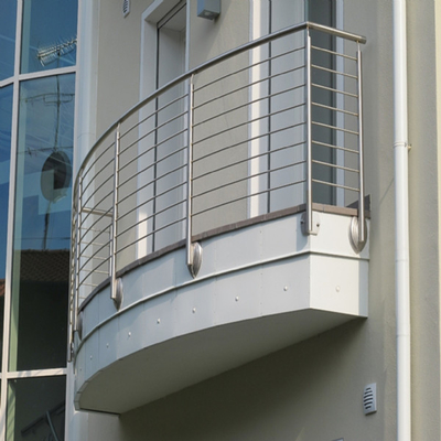 Rod Bar Steel Balcony Railings, Binnentredespoor voor het Terras van het Flatdek