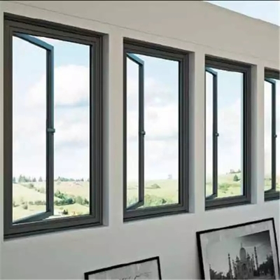 De uitgaande Openings Horizontale Aangepaste Kleuren van het Aluminiumopenslaande raam