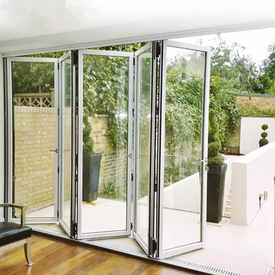 Het buitenkant Aangepaste Plastic het Vouwen van de het Glasharmonika van het Deurupvc Kader Ontwerp Bifold