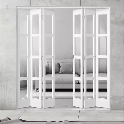 Het buitenkant Aangepaste Plastic het Vouwen van de het Glasharmonika van het Deurupvc Kader Ontwerp Bifold