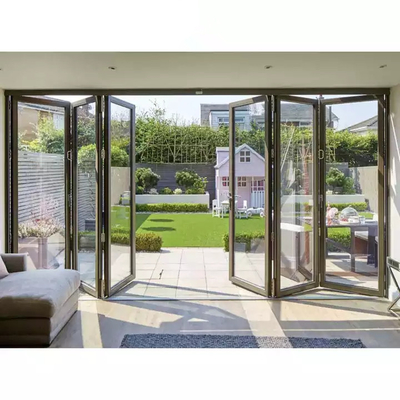 Van het Terrasdeuren van Bifold van de aluminiumlegering van de de Schommelingsenergie de Efficiënte 2.0mm Thermische Onderbreking