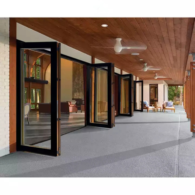 Van het Terrasdeuren van Bifold van de aluminiumlegering van de de Schommelingsenergie de Efficiënte 2.0mm Thermische Onderbreking