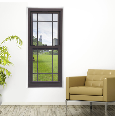 Dubbele Hung Sash Aluminum Up Down-het Glijden Vensters Verticale Stijl