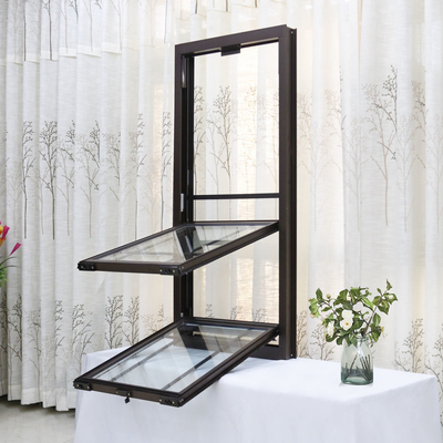 Dubbele Hung Sash Aluminum Up Down-het Glijden Vensters Verticale Stijl