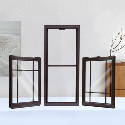 Dubbele Hung Sash Aluminum Up Down-het Glijden Vensters Verticale Stijl