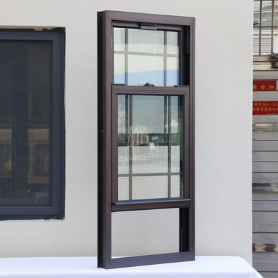Dubbele Hung Sash Aluminum Up Down-het Glijden Vensters Verticale Stijl