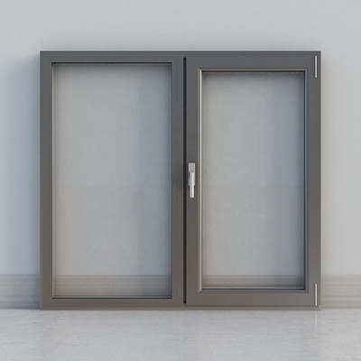 Het dubbel verglaasde Commerciële Aangemaakte het Glasschommeling van het Aluminiumkader Vensters