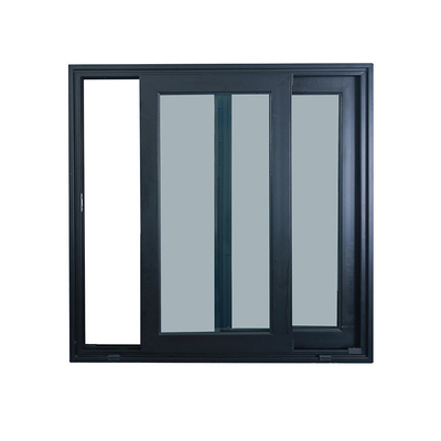 Het standaardvenster van het Aluminium Glijdende Glas, Dubbel de Legeringsvenster van het Laagaluminium