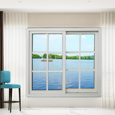 Het nieuwe Flat Aangepaste Upvc-het Glijden Ontwerp van de Vensters Recentste Grill