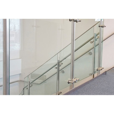 Het moderne Traliewerk van de het Glasbalustrade van Roestvrij staalframeless voor Binnen en Openlucht