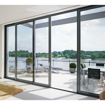 De aangepaste van het het Aluminium Dubbele Glas van het Kleurenontwerp Schuifdeur Frameless