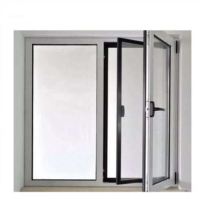 Het dubbel verglaasde Commerciële Aangemaakte het Glasschommeling van het Aluminiumkader Vensters