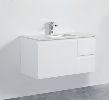 De Badkamerskabinet van hotelpvc, Moderne Stijl Waterdichte Muur Opgezette Ijdelheid