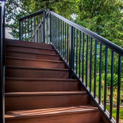 Eenvoudige het Traliewerkbalkon van het Ontwerp Openluchtaluminium/Tredebalustrade