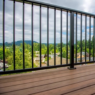 Eenvoudige het Traliewerkbalkon van het Ontwerp Openluchtaluminium/Tredebalustrade