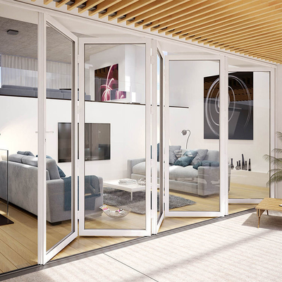 Exterieur kunststof UPVC / Pvc glazen schuifdeur vouwdeur winddicht