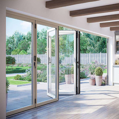 Exterieur kunststof UPVC / Pvc glazen schuifdeur vouwdeur winddicht
