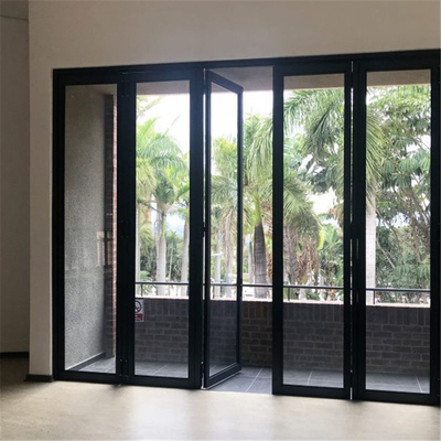 Aluminium opvouwbare terrasdeur, buiten opvouwbare kunststof pvc-deur