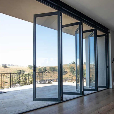 Aluminium opvouwbare terrasdeur, buiten opvouwbare kunststof pvc-deur