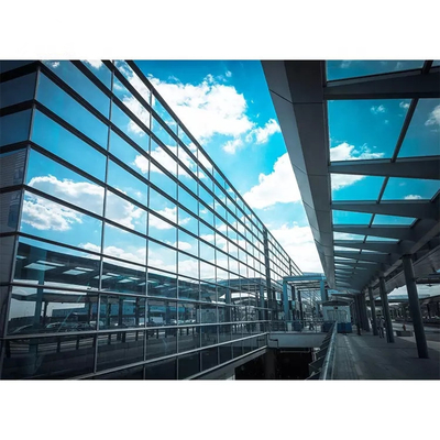 Aluminium structurele glazen vliesgevel buitengevel metalen paneel