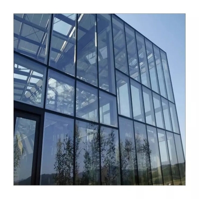 Aluminium bekleding Dubbele beglazing Glazen vliesgevel Modern Waterdicht