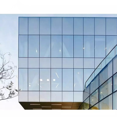 Aluminium frame dubbel glas vliesgevel gebouw gevelpanelen