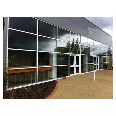 Exposed Framing aluminium bekleding vliesgevel glas transparant