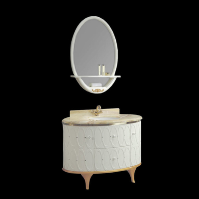 Hotelijdelheid ronde badkamerkasten met spiegelaccessoires