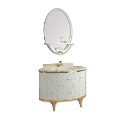 Hotelijdelheid ronde badkamerkasten met spiegelaccessoires