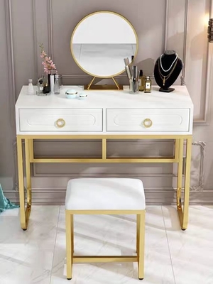 Moderne klassieke gespiegelde meubels slaapkamer set, melamine afwerking make-up kaptafel