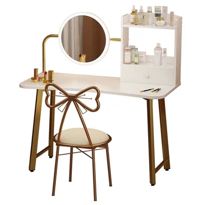 Moderne klassieke gespiegelde meubels slaapkamer set, melamine afwerking make-up kaptafel