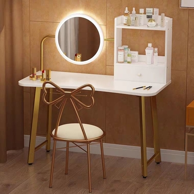 Moderne klassieke gespiegelde meubels slaapkamer set, melamine afwerking make-up kaptafel