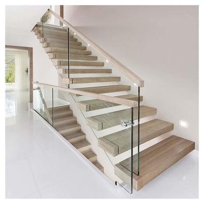 Stevige Houten Drijvende Trap, Houten Stappen Binnen Houten Trappen