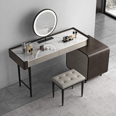 Luxe op maat gemaakte slaapkamer make-up kaptafel met LED-spiegel