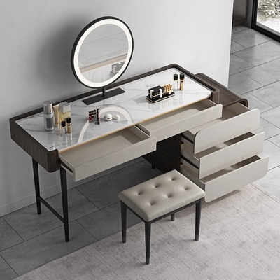 Luxe op maat gemaakte slaapkamer make-up kaptafel met LED-spiegel