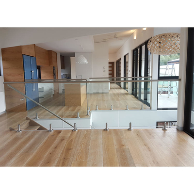 Deck Pool Balustrade Leuningen, gehard / gelamineerde frameloze glazen balustrade