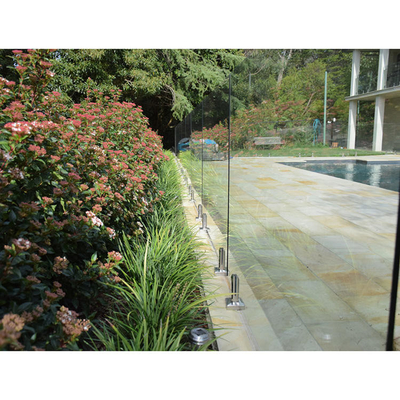 Deck Pool Balustrade Leuningen, gehard / gelamineerde frameloze glazen balustrade