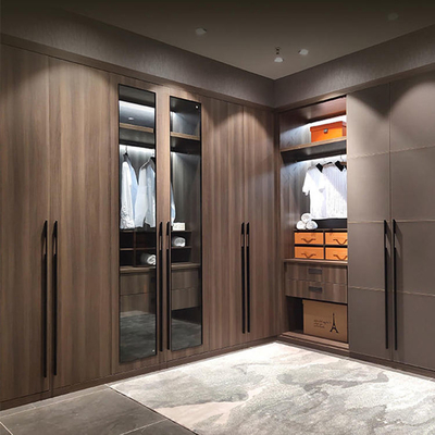 Aangepaste ontwerpen houten kast kast, kleding Melamine MDF kledingkast