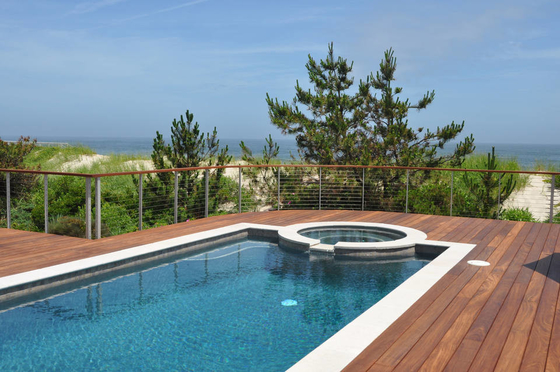 Decking aluminium kabelrailing, roestvrijstalen balustrade draaddekrailing