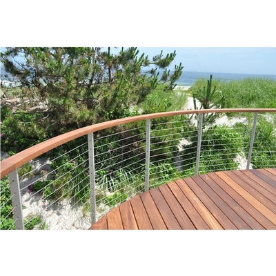 Decking aluminium kabelrailing, roestvrijstalen balustrade draaddekrailing