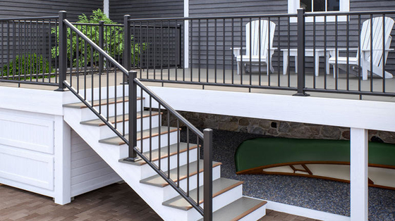 RVS kabel metalen trap balustrade balkon reling aluminium hek