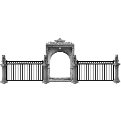De moderne Poort van de Ijzerpijp, het Smeedijzerhoofdingang van Grill Nieuwe Ontwerpen
