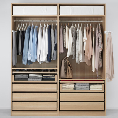 Het naar maat gemaakte Kabinet van Ontwerp Moderne Kleren zonder Deurengarderobes