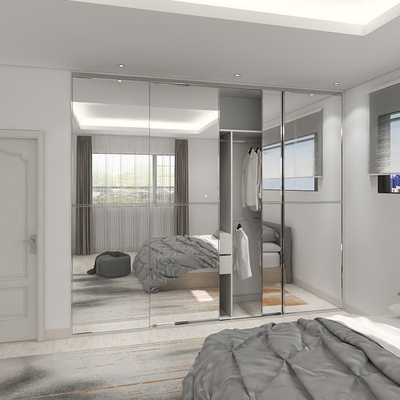 Van het de Kasthuis van de douane Dubbele Kast van de de Slaapkamer Glijdende Spiegel de Deurgarderobe