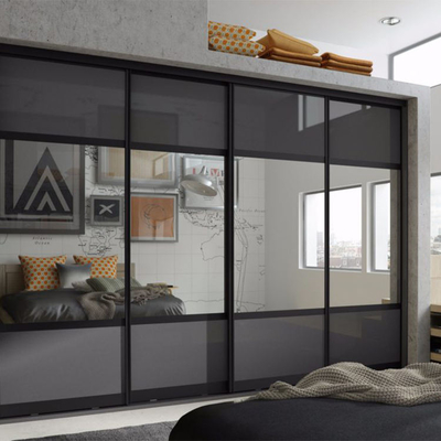 Van het de Kasthuis van de douane Dubbele Kast van de de Slaapkamer Glijdende Spiegel de Deurgarderobe