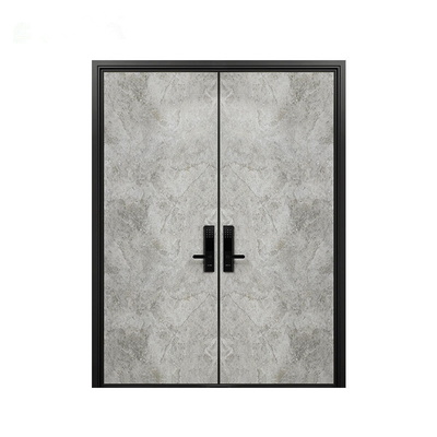 MDF het Staaldeur van de Karkasveiligheid, Houten Gepantserd Buitenfront doors
